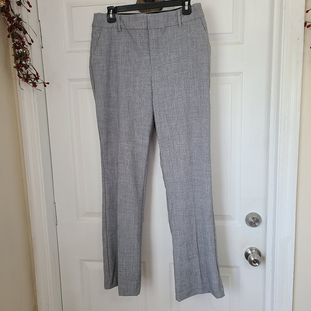 Nine West Woman's Magic Waist Barely Bootcut Pants, Size: 10 Color: Grey